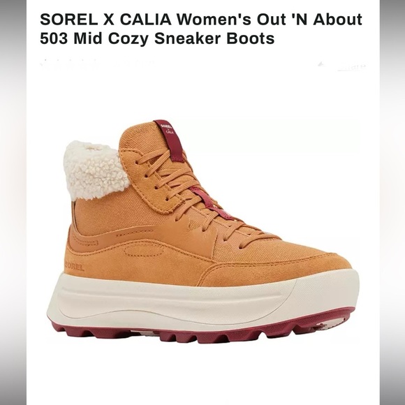 Sorel Shoes - Winter SOREL X CALIA Women's Out 'N About
503 Mid Cozy Sneaker Boots Size 7.5